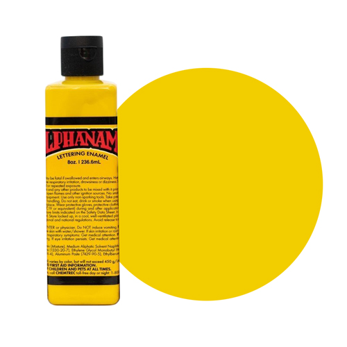 Alpha 6 Enamel Paint - Alpha Yellow - 8oz