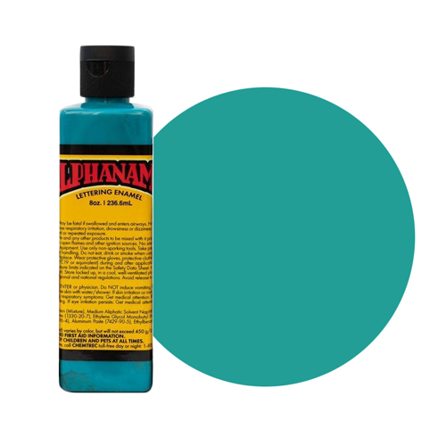 Alpha 6 Enamel Paint - Bright Teal - 8oz