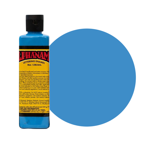 Alpha 6 Enamel Paint - Light Blue - 8oz