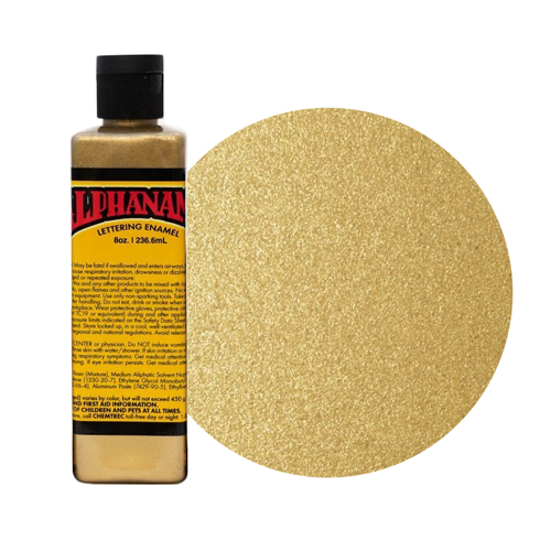 Alpha 6 Enamel Paint - Metallic Gold - 8oz