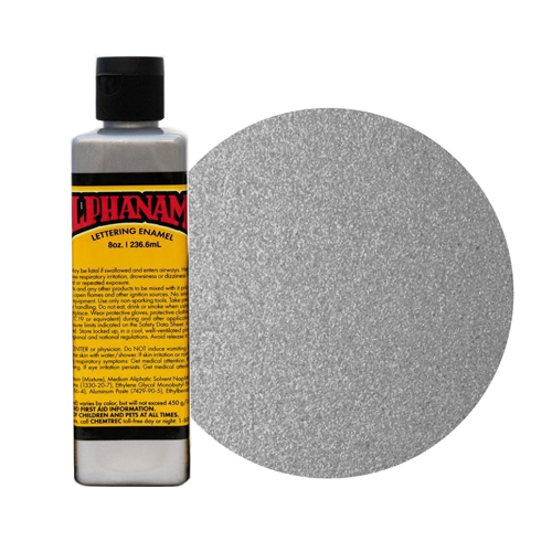 Alpha 6 Enamel Paint - Metallic Silver - 8oz