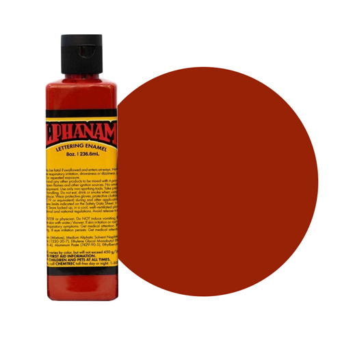 Alpha 6 Enamel Paint - Vermillion - 8oz