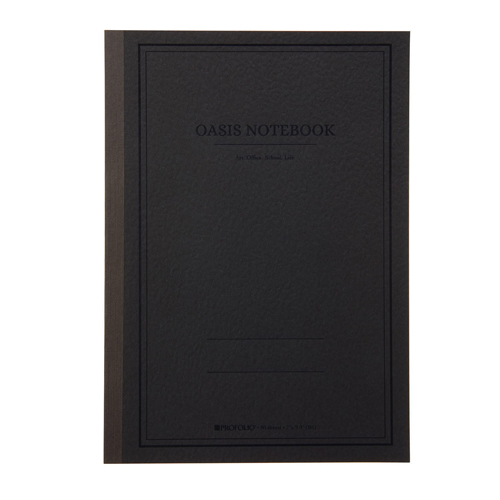 Itoya Profolio Oasis Notebook  6.93" x 9.84"  Charcoal