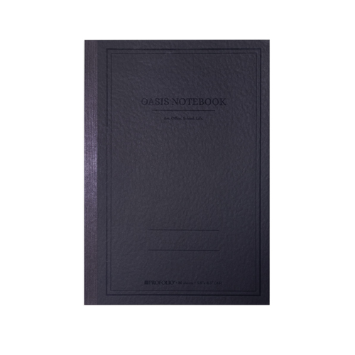 Itoya Profolio Oasis Notebook  5.3" x 8.3"  Charcoal