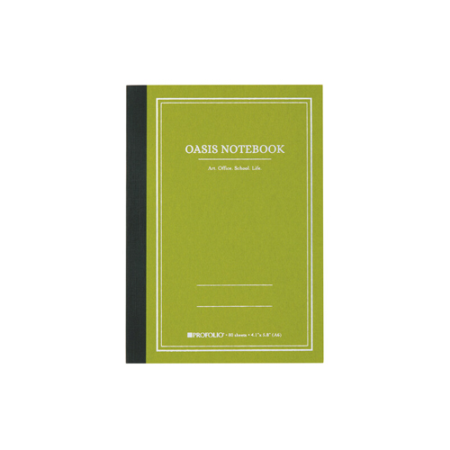 Itoya Profolio Oasis Notebook   4.1" x 5.8"  Avocado