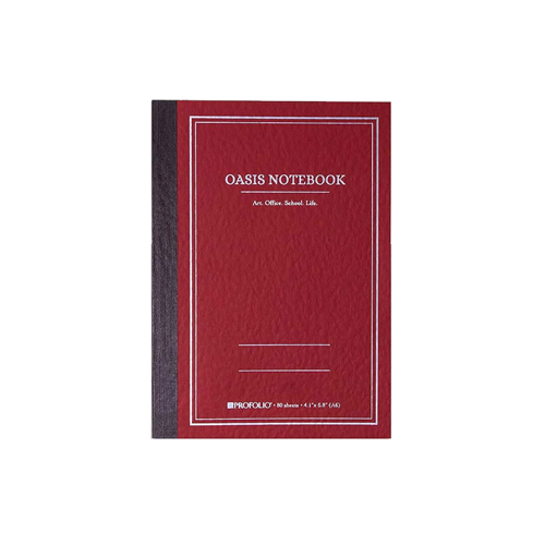 Itoya Profolio Oasis Notebook   4.1" x 5.8"   Brick 