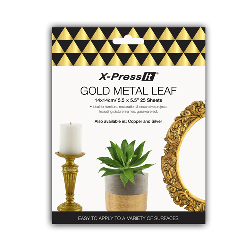 X-Press It - Gold Metal Leaf - 5.5" x 5.5" - 25 sheets