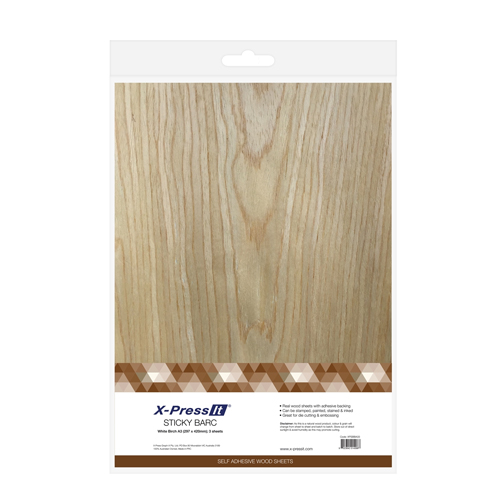 X-Press It - Sticky Barc - White Birch - 11" x 16", 3-pack