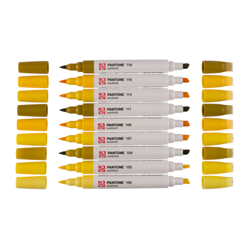 Talens | Pantone Marker Set of 9 Yellow Colours