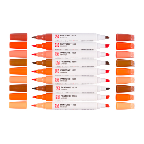 Talens | Pantone Marker Set of 9 Warm Red Colours