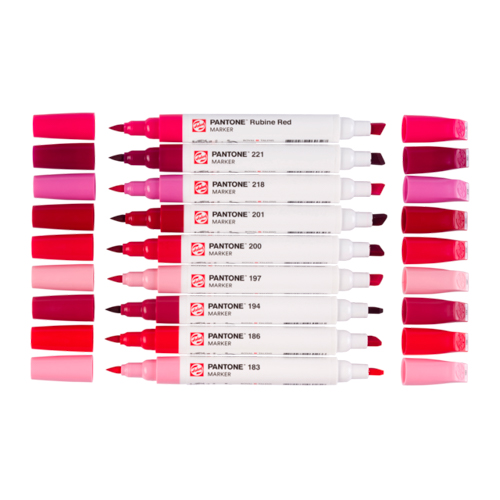 Talens | Pantone Marker Set of 9 Cool Red Colours