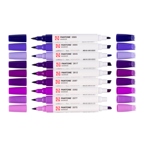 Talens | Pantone Marker Set of 9 Purple Colours