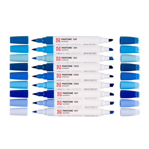 Talens | Pantone Marker Set of 9 Blue Colours