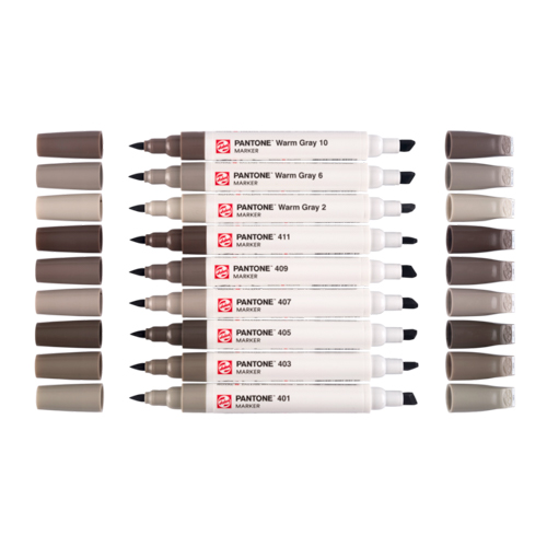 Talens | Pantone Marker Set of 9 Warm Gray Tones 