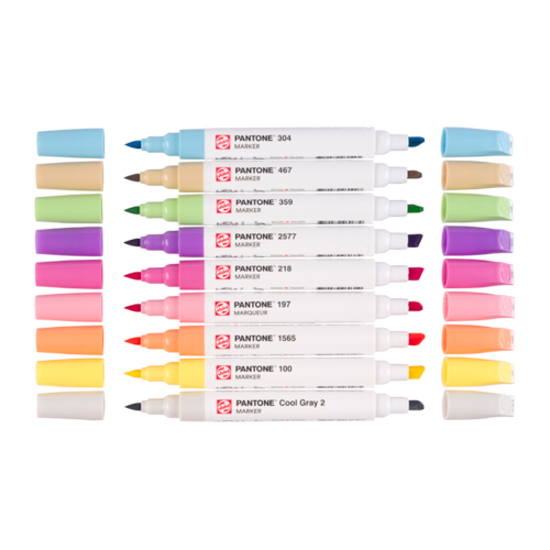 Talens | Pantone Marker Set of 9 Pastel Colours