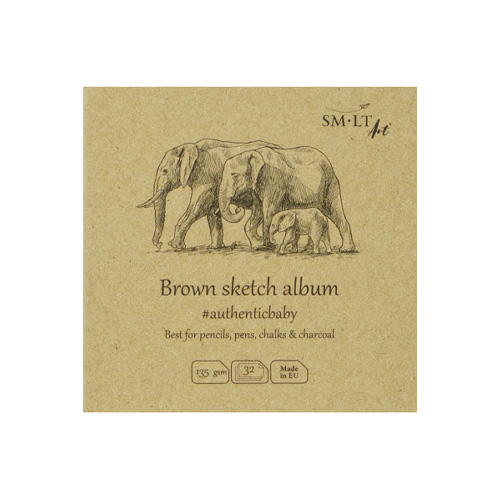 SM-LT Sketch Album - Brown 3.5" x 3.5"