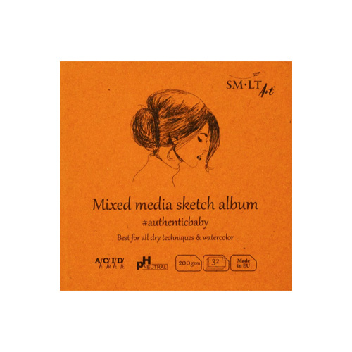 SM-LT Mixed Media Layflat Album 3.5" x 3.5"