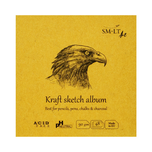 SM-LT Layflat Kraft Sketch Album 5.5" x 5.5"