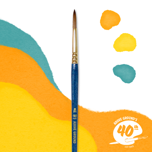Above Ground 40th Anniversary - Synthetic Sable Round Brush #6