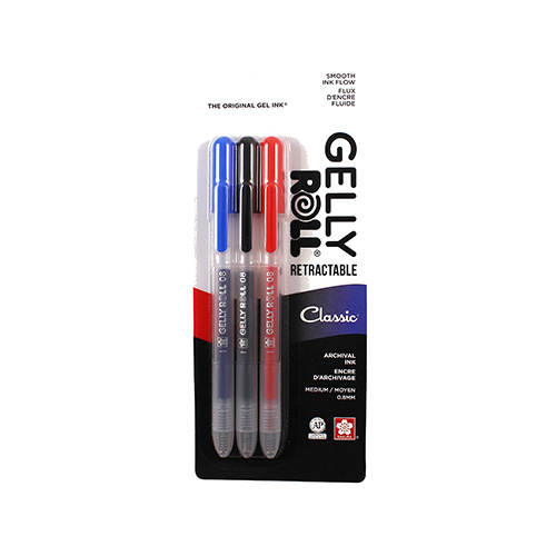 Sakura Gelly Roll Retractable - Classic 3 PK