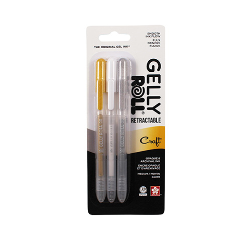 Sakura Gelly Roll Retractable - Craft 3PK