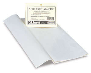 Lineco Glassine, Acid Free Tissue 16"x20", 12 pack