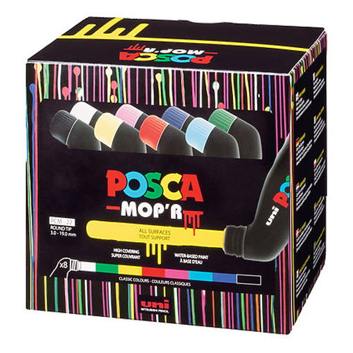Posca MOP'R 8-Colour Set