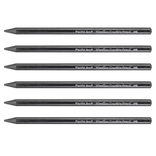 Pacific Arc Woodless Graphite Pencil - HB - Pack of 6