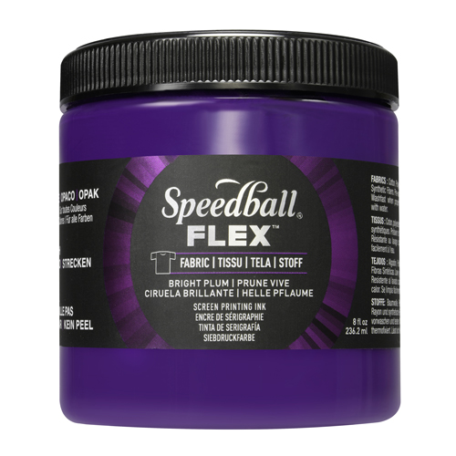 Speedball Flex Fabric Screen Printing Ink - Bright Plum