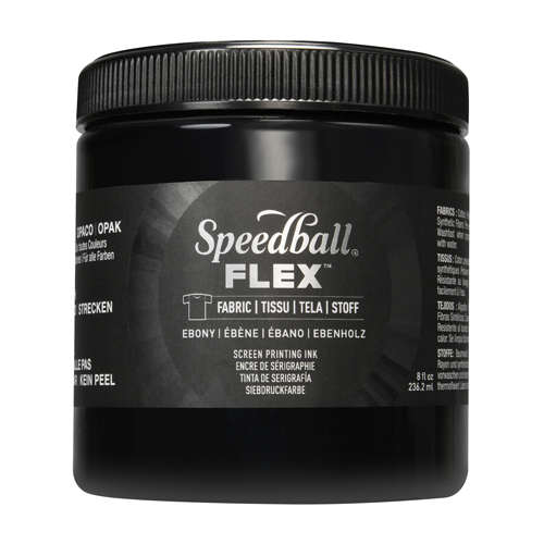 Speedball Flex Fabric Screen Printing Ink - Ebony