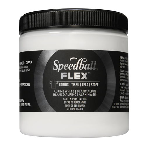 Speedball Flex Fabric Screen Printing Ink - Alpine White