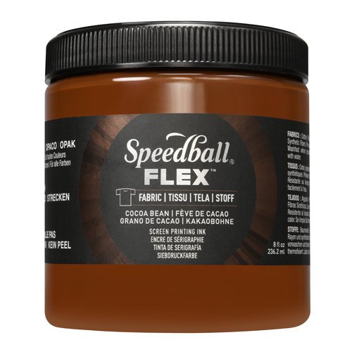 Speedball Flex Fabric Screen Printing Ink - Cocoa Bean