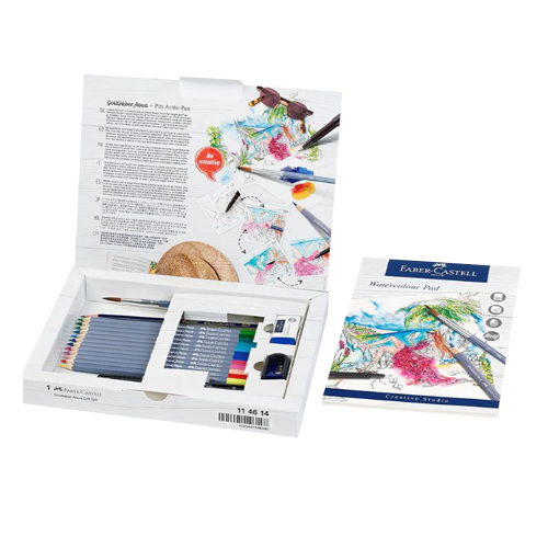 Faber Castell Goldfaber Watercolour Pencil Gift Set