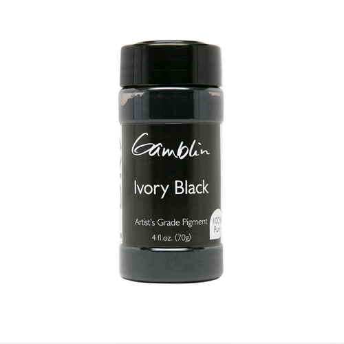 Gamblin Dry Pigment 4oz Ivory Black