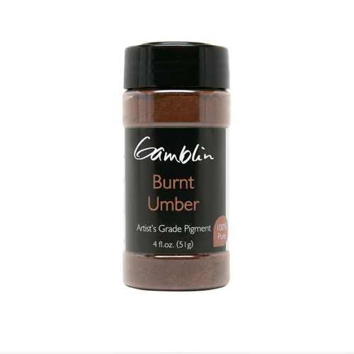 Gamblin Dry Pigment 4oz Burnt Umber