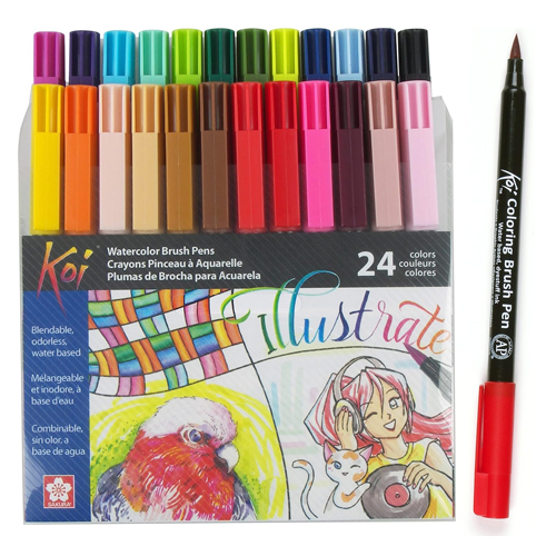 Sakura Koi Colouring Brush - Set of 24