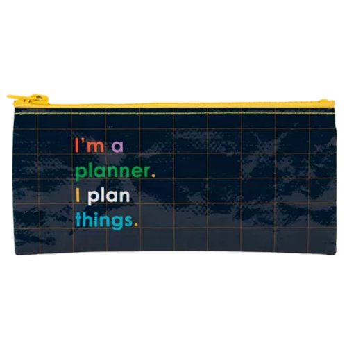 Blue Q Pencil Case - I'm a Planner. I Plan Things