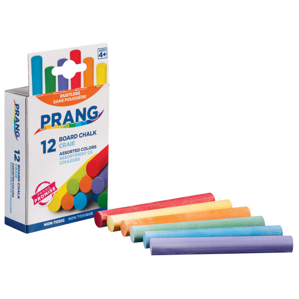 Prang Hygieia Chalk - Multicolour Assorted 12PK
