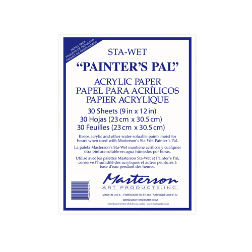 Masterson Sta-Wet "Painters Pal" Acrylic Paper Refill Pack  9" x 12"