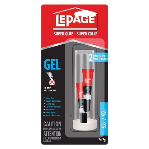 Lepage Super Glue - Gel formula - 2 x 2 ml