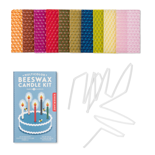 Kikkerland Multicolour Beeswax Candle Kit
