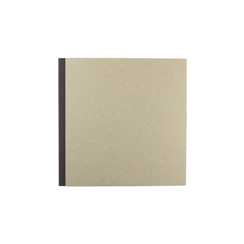 Kunst & Papier - Pasteboard Cover Sketchbook - Grey, 6.7" x 6.7"