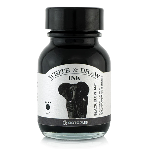 Octopus Write & Draw Ink - Black Elephant - 50ml