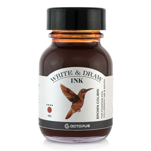 Octopus Write & Draw Ink - Brown Colibri - 50ml