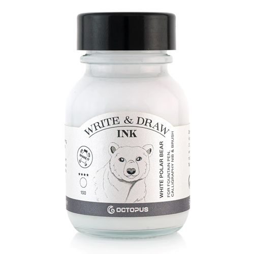 Octopus Write & Draw Ink - White Polar Bear - 50ml