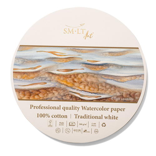 SM-LT Professional Round Watercolour Pad - Large