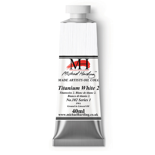 Michael Harding Artists Oil Colours - Titanium White (No. 2) - 40ml