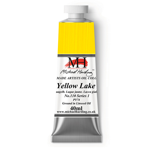 Michael Harding Artists Oil Colours - Yellow Lake (No. 110) - 40ml