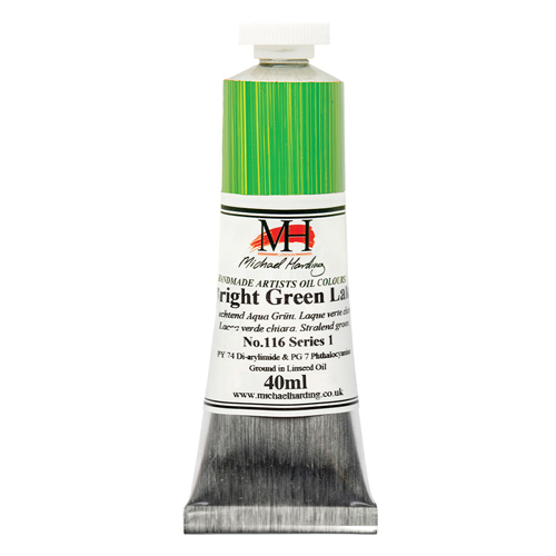 Michael Harding Artists Oil Colours - Bright Green Lake (No. 116) - 40ml