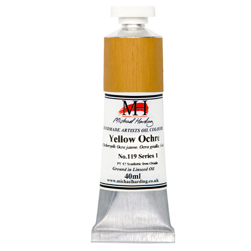 Michael Harding Artists Oil Colours - Yellow Ochre (No. 119) - 40ml